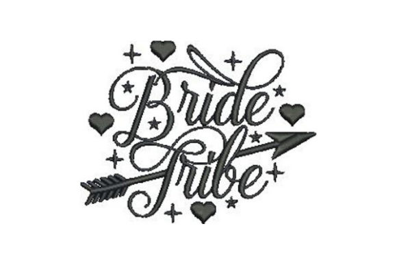 Bride Tribe: A Playful Wedding Embroidery Design for Thoughtful Handmade Gifts