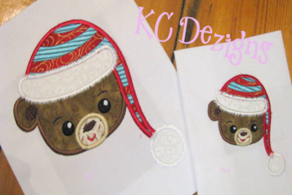 Christmas Teddy Bear Face: A Gift Shop Embroidery Review