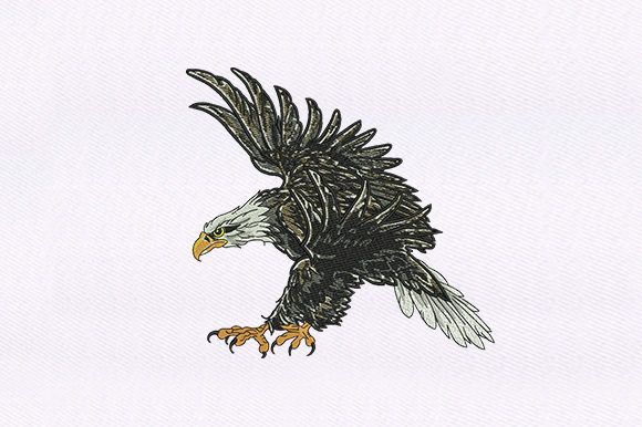 Descending Eagle: A Seasonal Embroidery Design Review