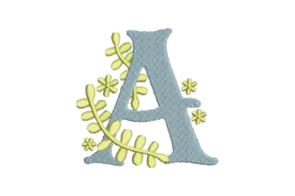 Floral Alphabet a: A Designer's Review for Boutique Sweatshirt Embroidery