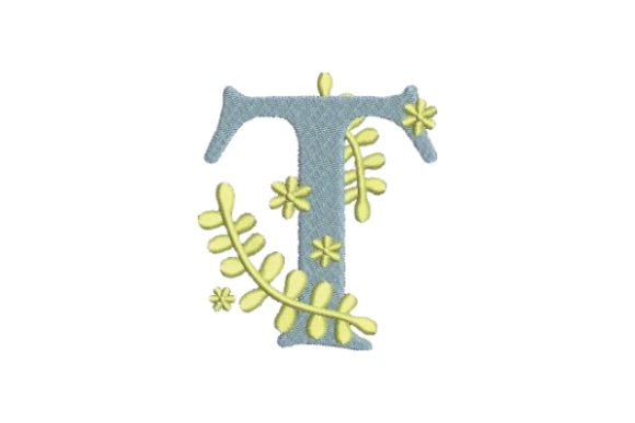 Floral Alphabet T: A Wedding Monogram With Handmade Charm