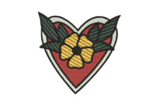 Sailor Tattoo Heart for Holiday Embroidery
